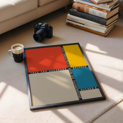 Bauhaus Geometric Color Blocks Print