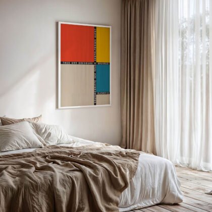 Bauhaus Geometric Color Blocks Print