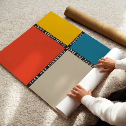 Bauhaus Geometric Color Blocks Print