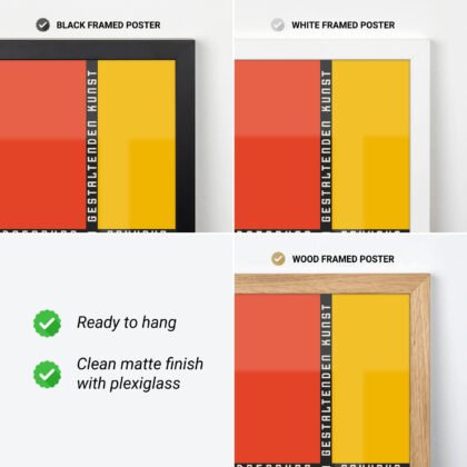 Bauhaus Geometric Color Blocks Print