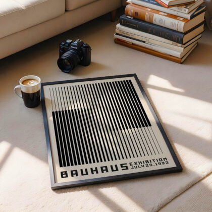 Bauhaus Art Print – Black Stripes