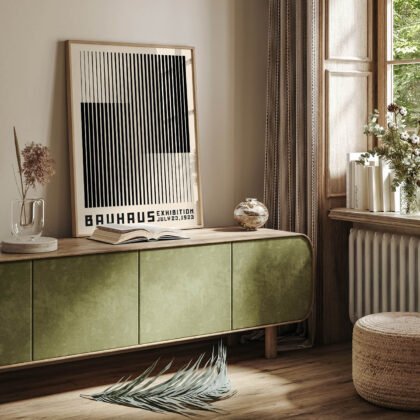 Bauhaus Art Print – Black Stripes