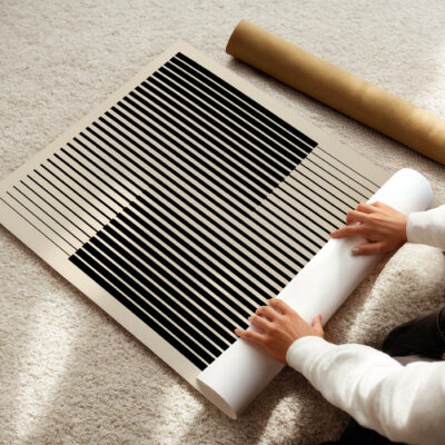 Bauhaus Black and White Poster – Modern Art Print