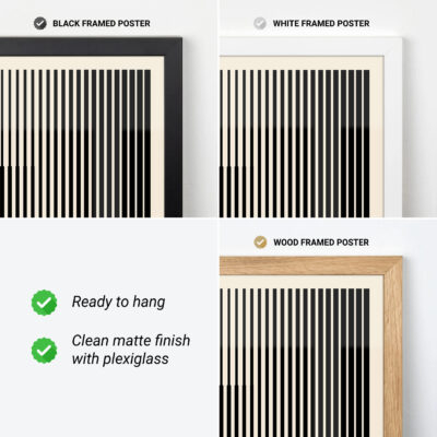 Bauhaus Black and White Poster – Modern Art Print