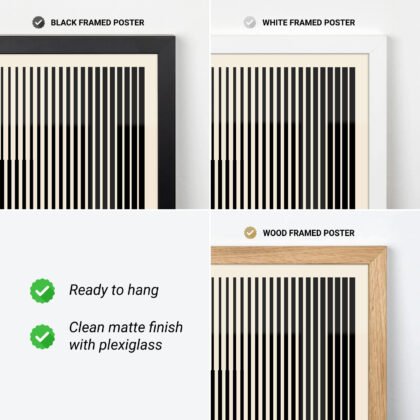 Bauhaus Art Print – Black Stripes