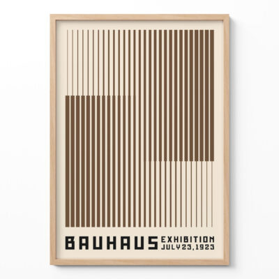 Bauhaus Poster Framed – Minimalist Wall Art