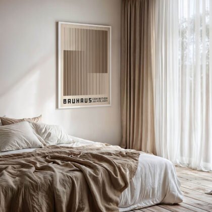 Bauhaus Art Print – Brown Stripes