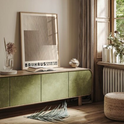 Bauhaus Art Print – Brown Stripes
