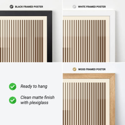 Bauhaus Poster Framed – Minimalist Wall Art