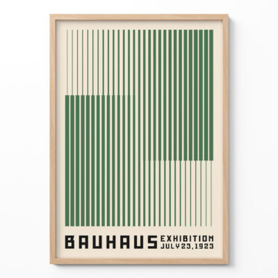 Bauhaus Poster Green – Modern Wall Art