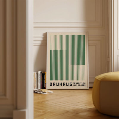 Bauhaus Poster Green – Modern Wall Art