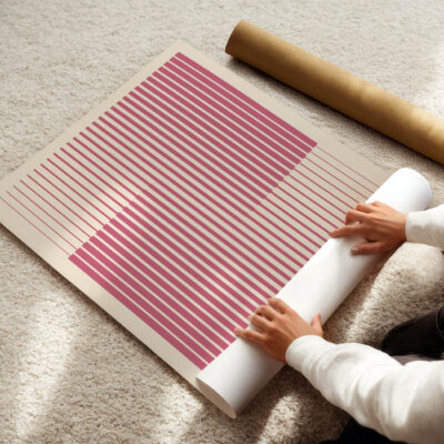 Bauhaus Exhibition 1923 – Pink Abstract Wall Art