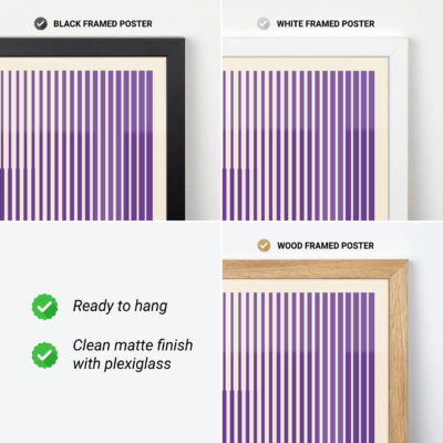 Bauhaus Exhibition 1923 – Purple Minimalist Art Print