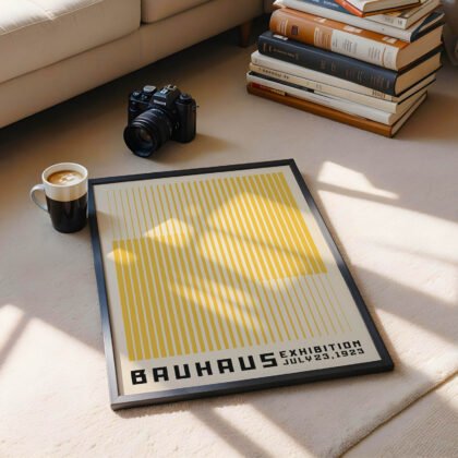 Bauhaus Art Print – Yellow Stripes