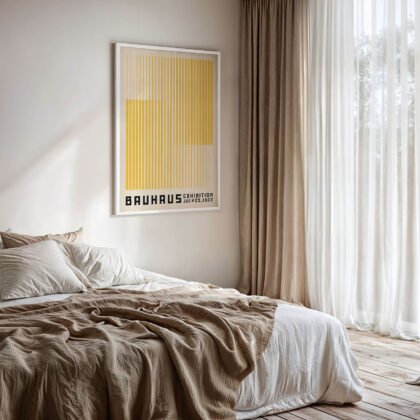 Bauhaus Art Print – Yellow Stripes