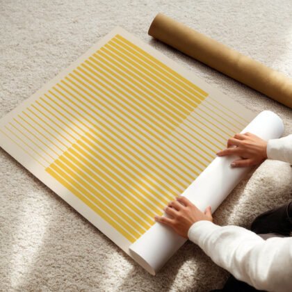 Bauhaus Art Print – Yellow Stripes