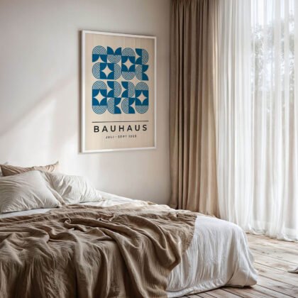 Bauhaus Art Print – Blue Field