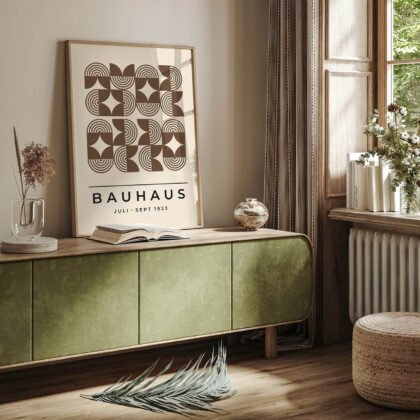 Bauhaus Art Print – Brown Field