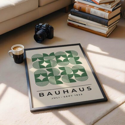 Bauhaus Wandbild – Grünes Feld