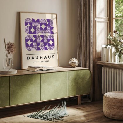 Bauhaus Art Print – Purple Field