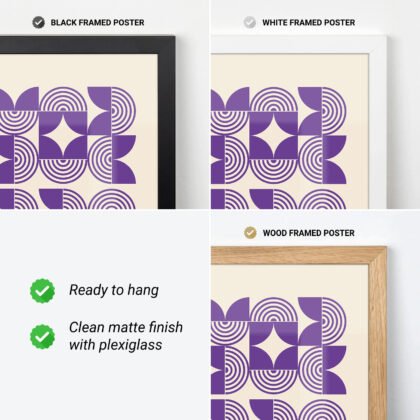 Bauhaus Art Print – Purple Field
