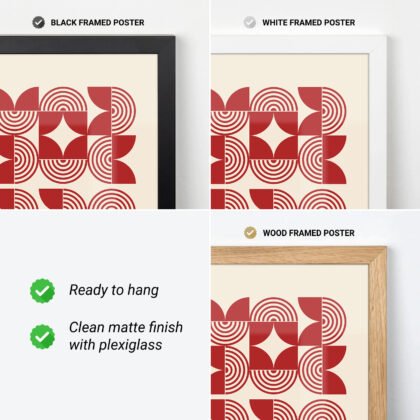 Bauhaus Wandbild – Rotes Feld