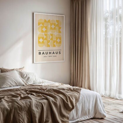 Bauhaus Art Print – Yellow Field