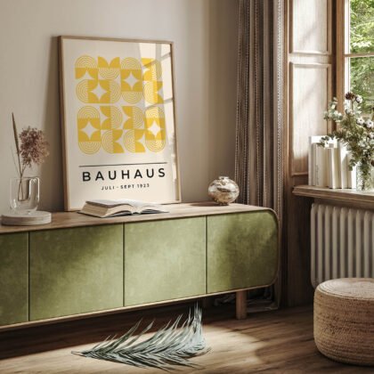 Bauhaus Art Print – Yellow Field