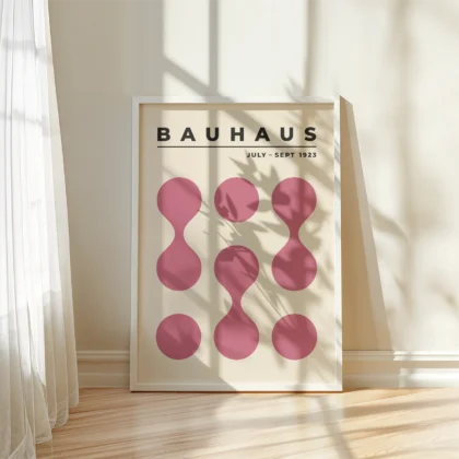 Bauhaus paveikslas – Rožinių apskritimų kompozicija (1923)