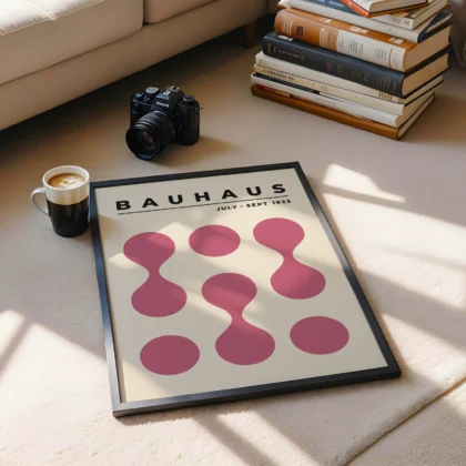 Bauhaus paveikslas – Rožinių apskritimų kompozicija (1923)