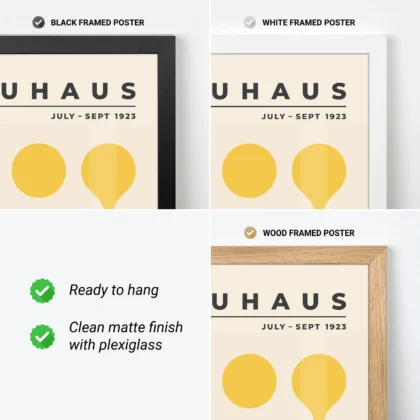 Bauhaus Exhibition 1923 Print – Yellow Circle Drops