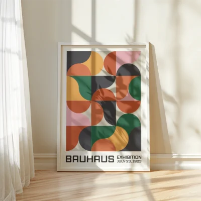 Bauhaus Poster Art – Geometric Wall Print Inspired by 1923