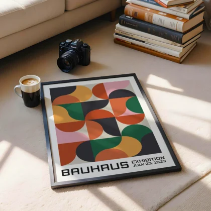 Bauhaus 1923 Print – Geometric Color Composition