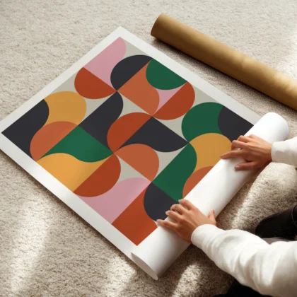 Bauhaus 1923 Print – Geometric Color Composition