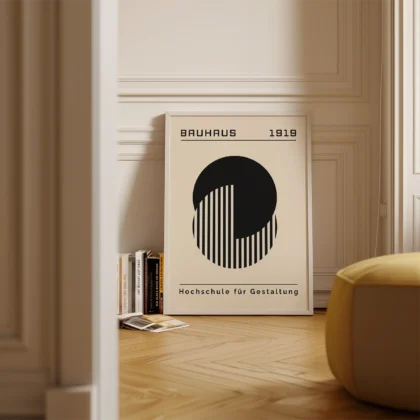 Bauhaus Wandbilder – Black Circle Harmony