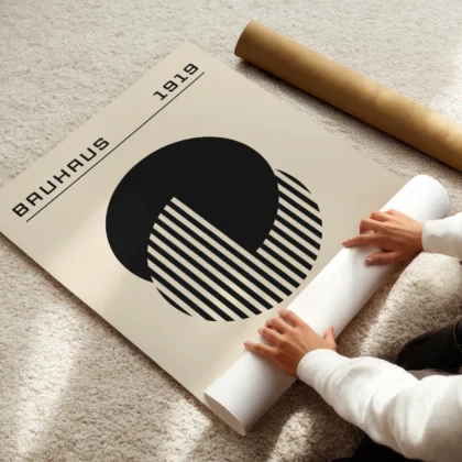 Bauhaus Wandbilder – Black Circle Harmony