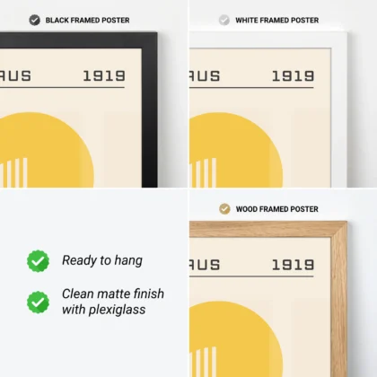 Bauhaus Print – Yellow Circle Harmony