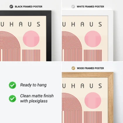 Bauhaus Wandbild – Geschwungene Linien
