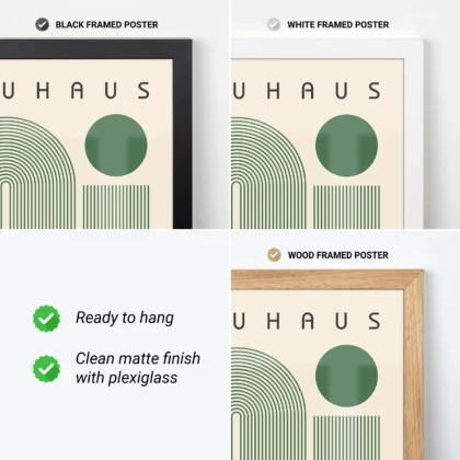 Bauhaus Art Print – Green Winding Path