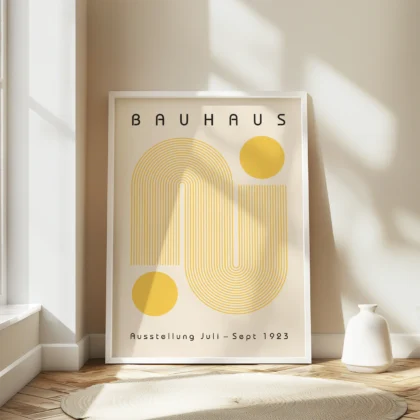 Bauhaus Art Print – Yellow Winding Path