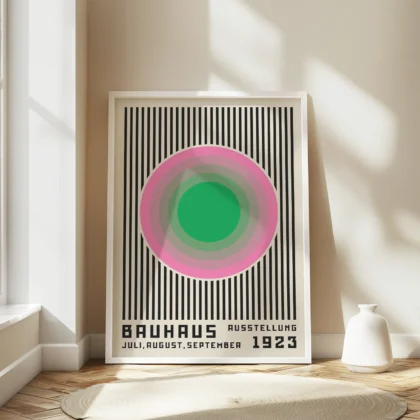 Bauhaus Wandbild – Rosa Aura