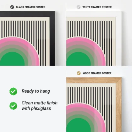 Bauhaus Wandbild – Rosa Aura