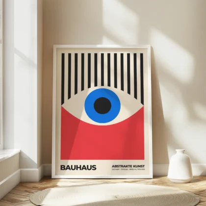 Bauhaus Eye Print – Red