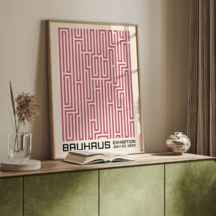Bauhaus paveikslas – Rožinis labirintas