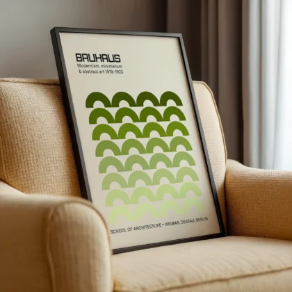 Bauhaus Art Print – Green Arches