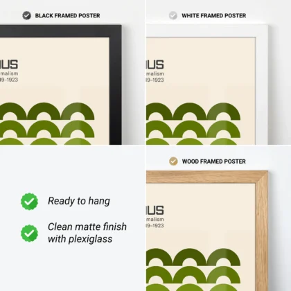 Bauhaus Art Print – Green Arches