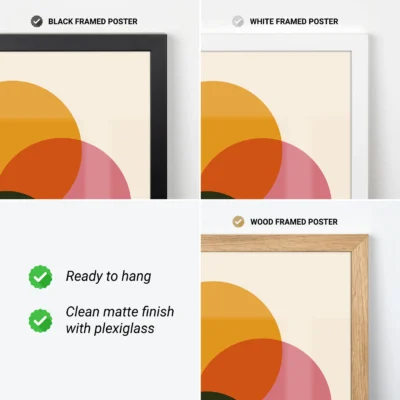 Bauhaus Abstract Art Print – Minimalist Retro Poster