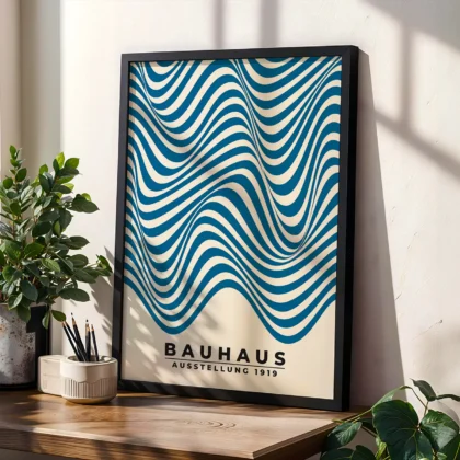 Bauhaus paveikslas – Mėlynas bangos