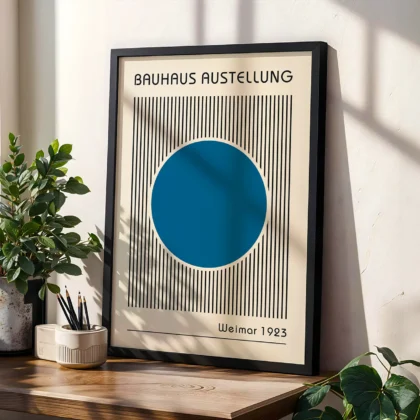 Bauhaus Art Print – Blue Circle
