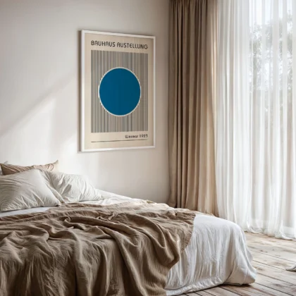 Bauhaus Art Print – Blue Circle
